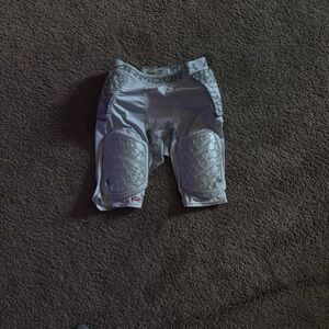 Under Armour Silver and Gray Padded Shorts